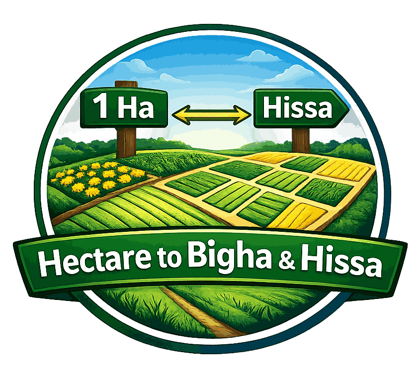 Hectare to Bigha & Hectare to Hissa Icon